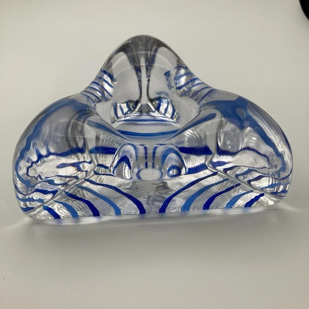 Vintage Swedish Triangular Candleholder by Ulrica Hydman Vallien for Kosta Boda